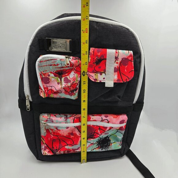 Stampin’ Up! On Stage Backpack Poppies Flowers Red Black Convention Floral Read - Picture 11 of 12